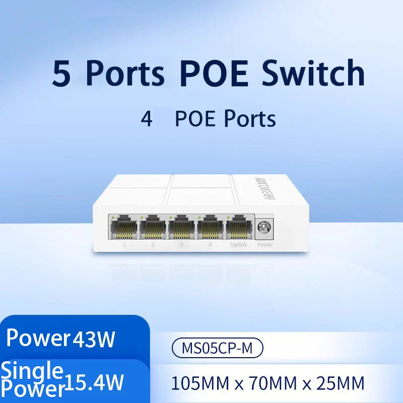 LiDARMagic 10 Ports PoE Switch (8 for LiDARs) LM-10poe